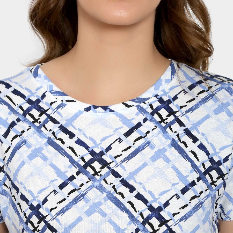All Over Print Knee Length Women, सफ़ेद, large image number null