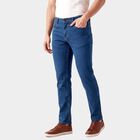 Men's Light Blue Slim Fit Jeans, हल्का नीला, small