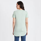 Cotton Solid Round Neck T-Shirt, Light Green, small image number null