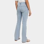 Girls' 100% Cotton Jeans, Light Blue, small image number null