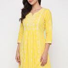 Women's Mustard Printed Ethnic Set, मस्टर्ड, small