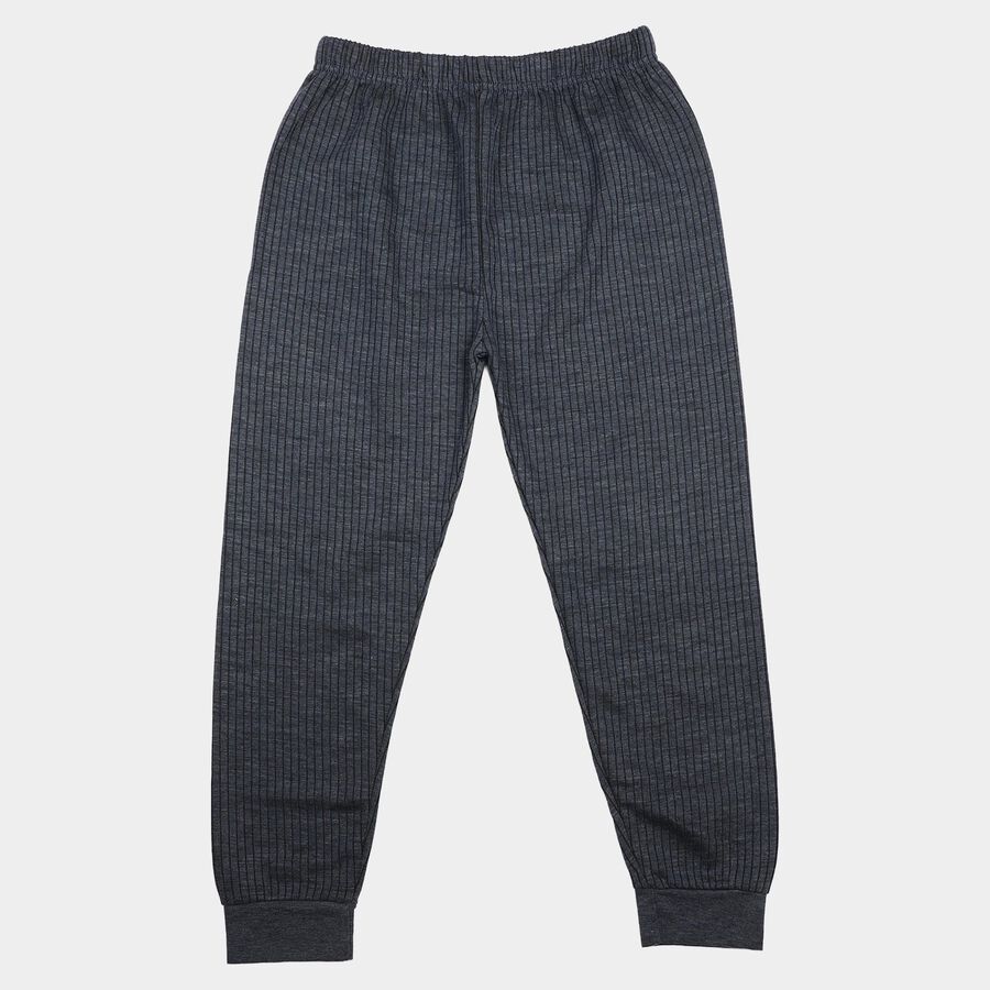 Girls Mid Blue Long Johns Thermal, मध्यम नीला, large