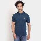 Solid Polo Shirt, Teal Blue, small image number null