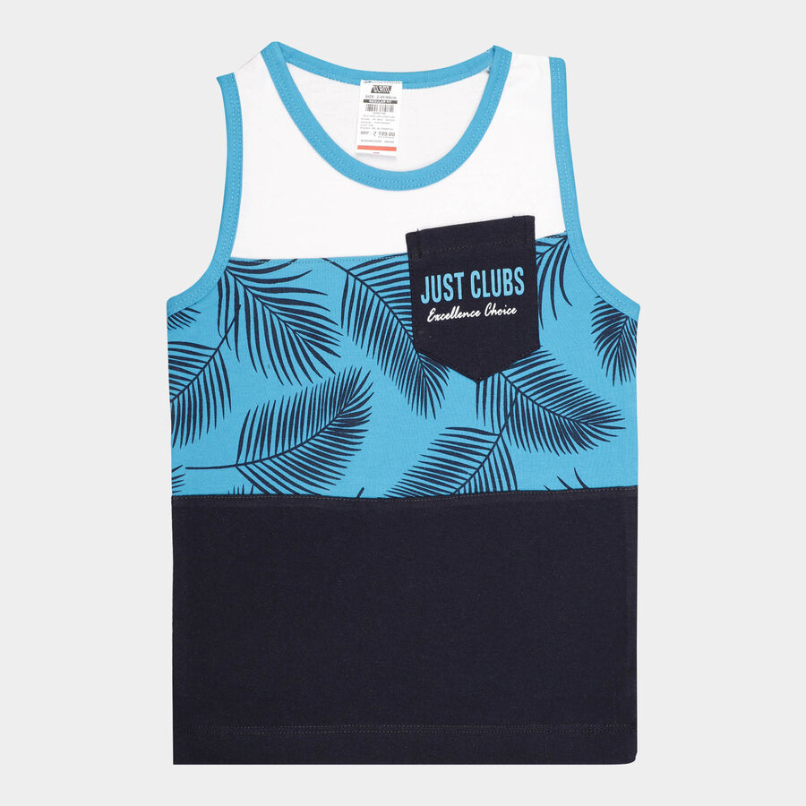 Boys All Over Print T-Shirt, Light Blue, large image number null