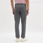 Men's Slim Fit Casual Trousers, Light Grey, small