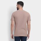 Men's 100% Cotton Round Neck Half Sleeves T-Shirt , Brown, small image number null