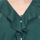 Ladies' Shirt , गहरा हरा, small