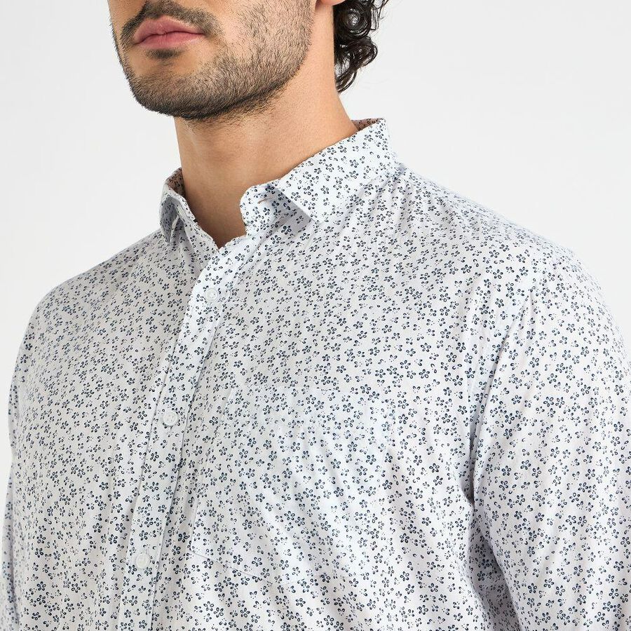 Men's 100% Cotton Casual Shirt , Light Blue, large image number null