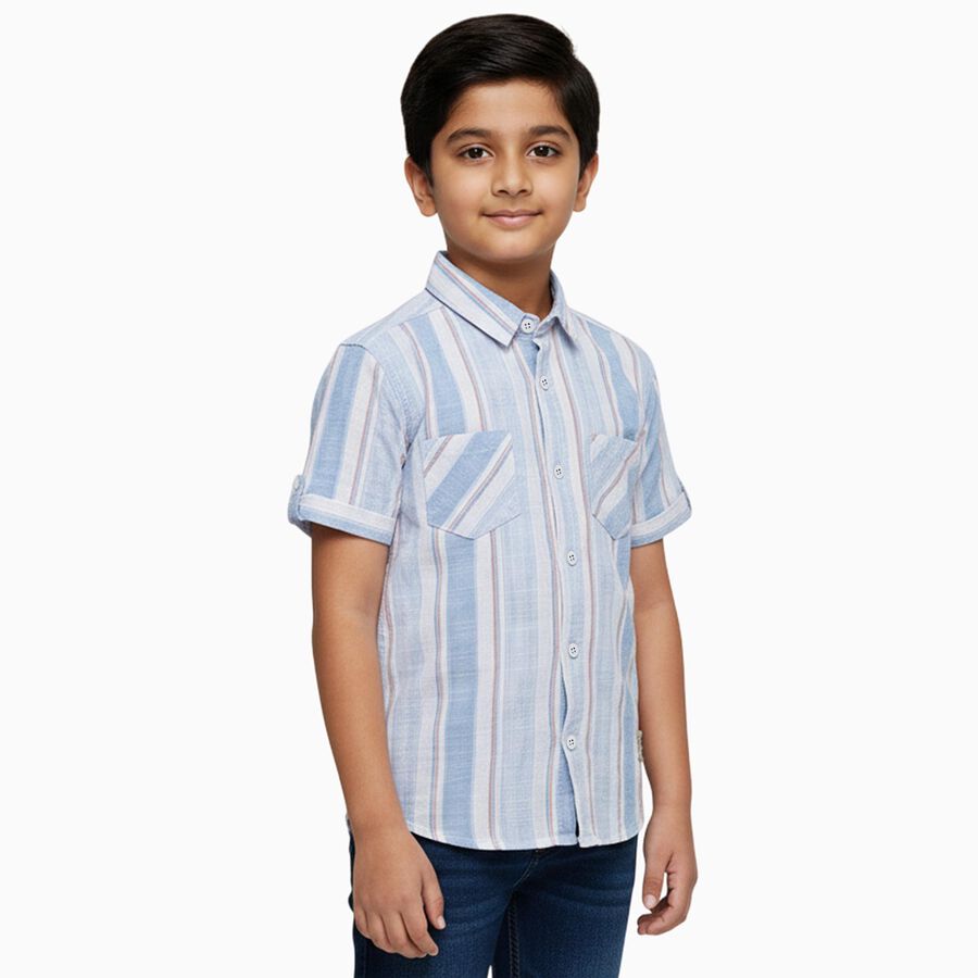 Boys' Casual Shirt, हल्का नीला, large image number null