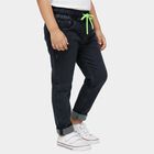 Boys' Light Grey Regular Fit Elastic Waist Jeans, हल्का ग्रे, small