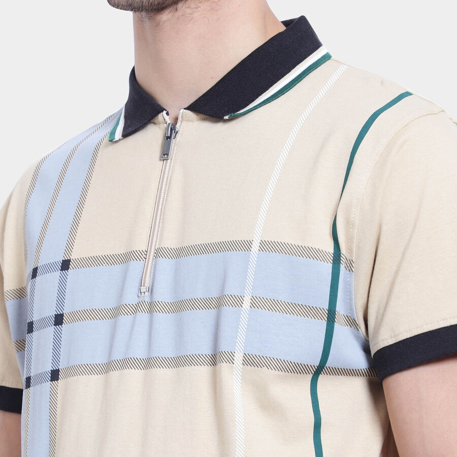 Cotton Polo Shirt, Brown, large image number null