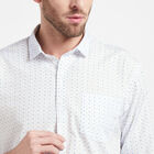 Printed Casual Shirt, White, small image number null