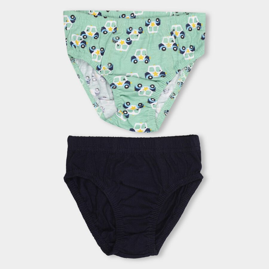 Boys' 100% Cotton Briefs, Light Green, large image number null