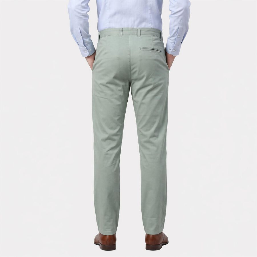 Men's Aqua Slim Fit Chino Casual Trousers, एक्वा, large
