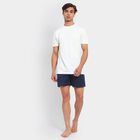 Men's 100% Cotton Boxers, Navy Blue, small image number null