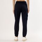 Women's Deep Navy Blue Relaxed Fit Cargo Track Pants, नेवी ब्लू, small image number null