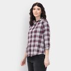 Ladies' Shirt, वाइन, small
