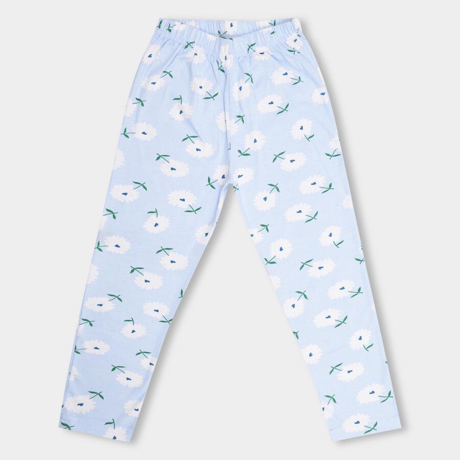 Girls' Pyjama , हल्का नीला, large image number null