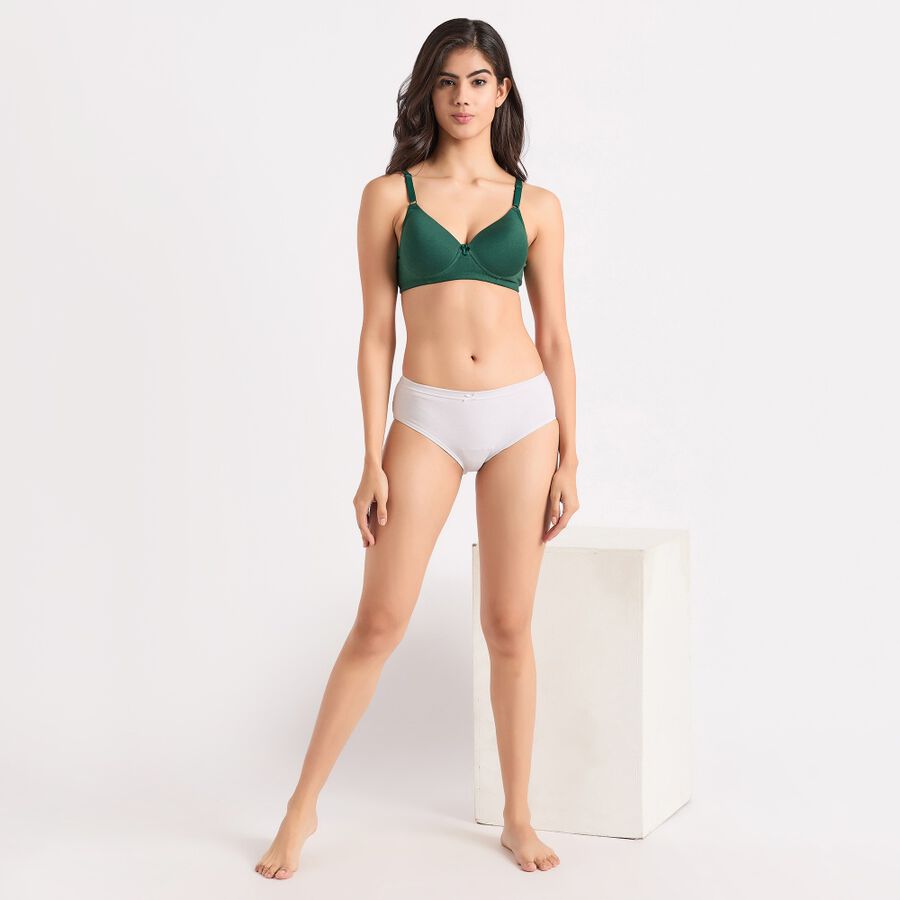 Ladies' Padded Bra, Dark Green, large image number null