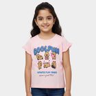 Girls' T-Shirt, हल्का गुलाबी, small