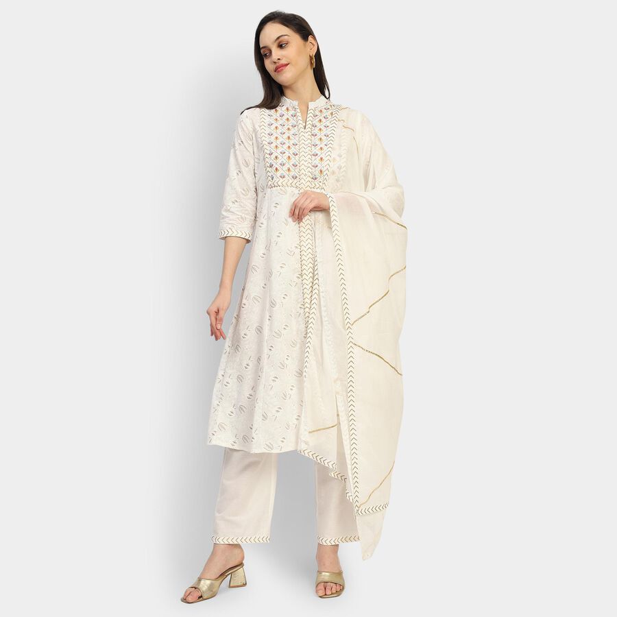 Ladies' Kurta , ऑफ व्हाइट, large image number null