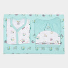 Infants Cotton Printed Baby Gift Set, Light Green, small image number null