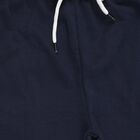 Boys' Deep Navy Blue Elastic Waist Winter Pyjama, नेवी ब्लू, small image number null
