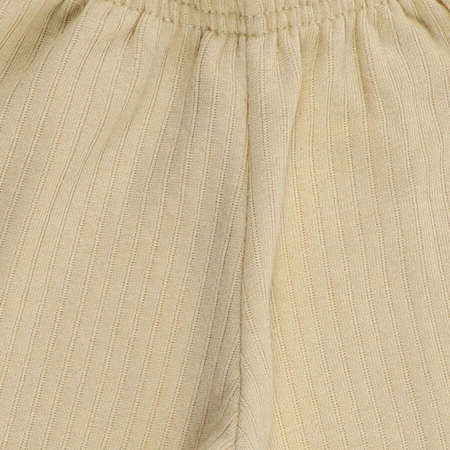 Infants Light Beige Thermal Pants, Beige, large image number null