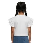 Girls' T-Shirt, सफ़ेद, small image number null