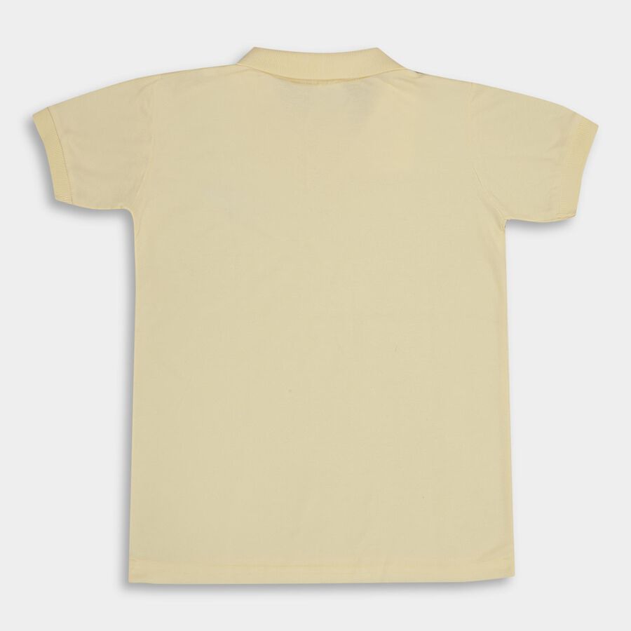 Boys' Half Sleeves T-Shirt , पीला, large image number null