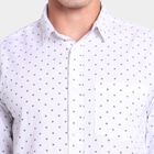 Men's 100% Cotton Casual Shirt, ऑफ व्हाइट, small image number null
