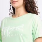 Ladies' Round Neck T-Shirt, Neon Green, small