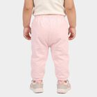 Infants Pink Jogger Floral Embroidered Pyjama, हल्का गुलाबी, small