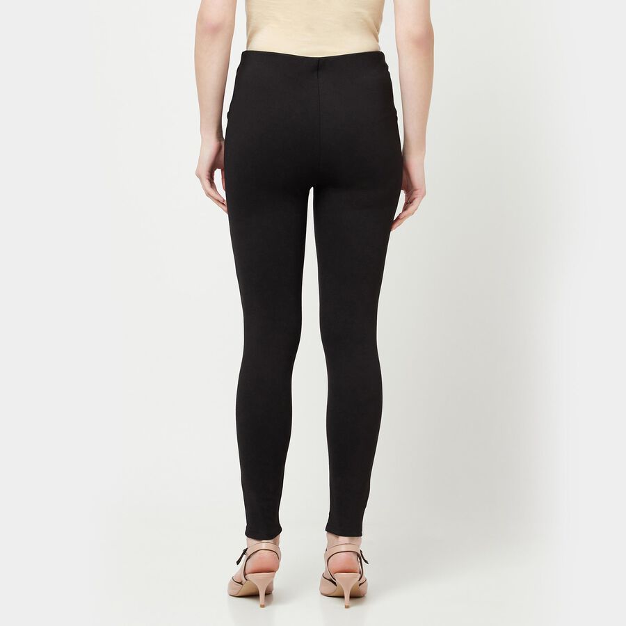 Solid Trousers, Black, large image number null