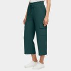 Girls' Deep Teal Wide-Leg Cargo Pyjama, Dark Green, small image number null