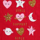 Girls' T-Shirt, रानी (फ्यूशिया), small