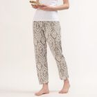 Women's Light Grey Regular-Fit Solid Elastic Waist Pyjama, हल्का ग्रे, small