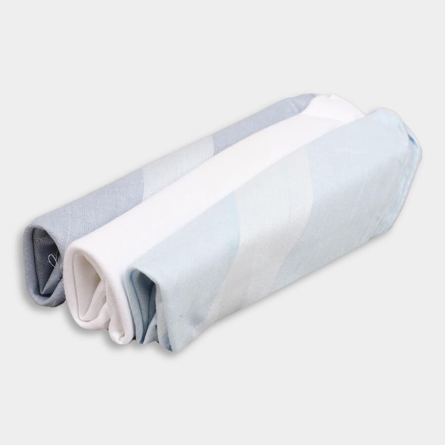 Men's 100% Cotton Hanky, गहरा ग्रे, large