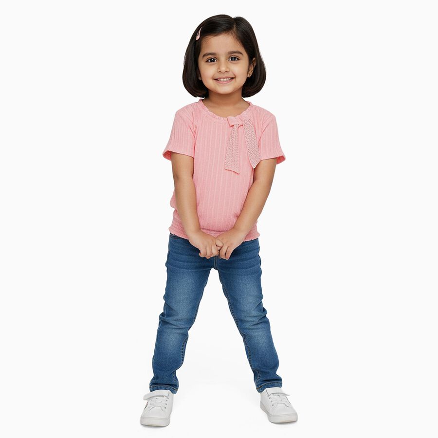 Girls' T-Shirt, Peach, large image number null