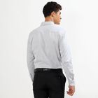Men's Light Grey Cotton Cut Away Collar Slim Fit Formal Shirt&nbsp;, Light Grey, small image number null