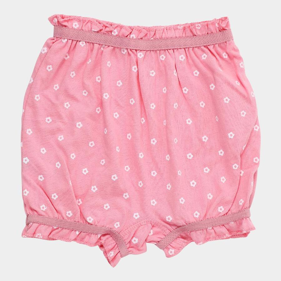 Girls' Cotton Regular Fit Bloomers, Pink, large