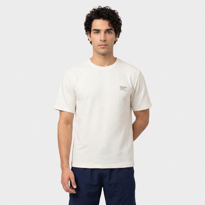 Men's White Crew Neck Regular Drifit T-Shirt