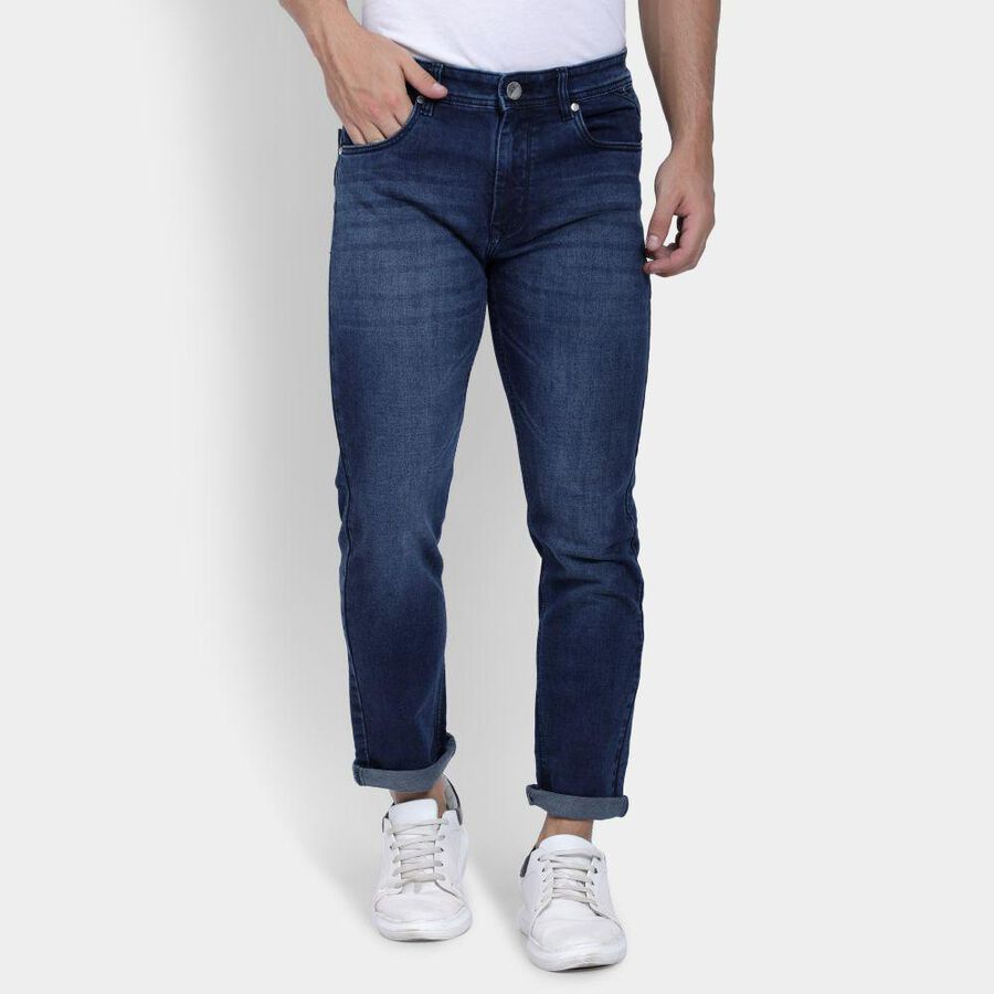Men's Slim Fit Jeans , Mid Blue, large image number null