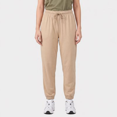 Women's Beige Regular Fit Jogger Track Pants