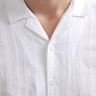 Men's White Cotton Regular Collar Casual Shirt, White, small image number null