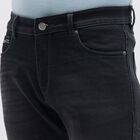 Men's Black Slim Fit Washed Jeans, गहरा नीला, small image number null