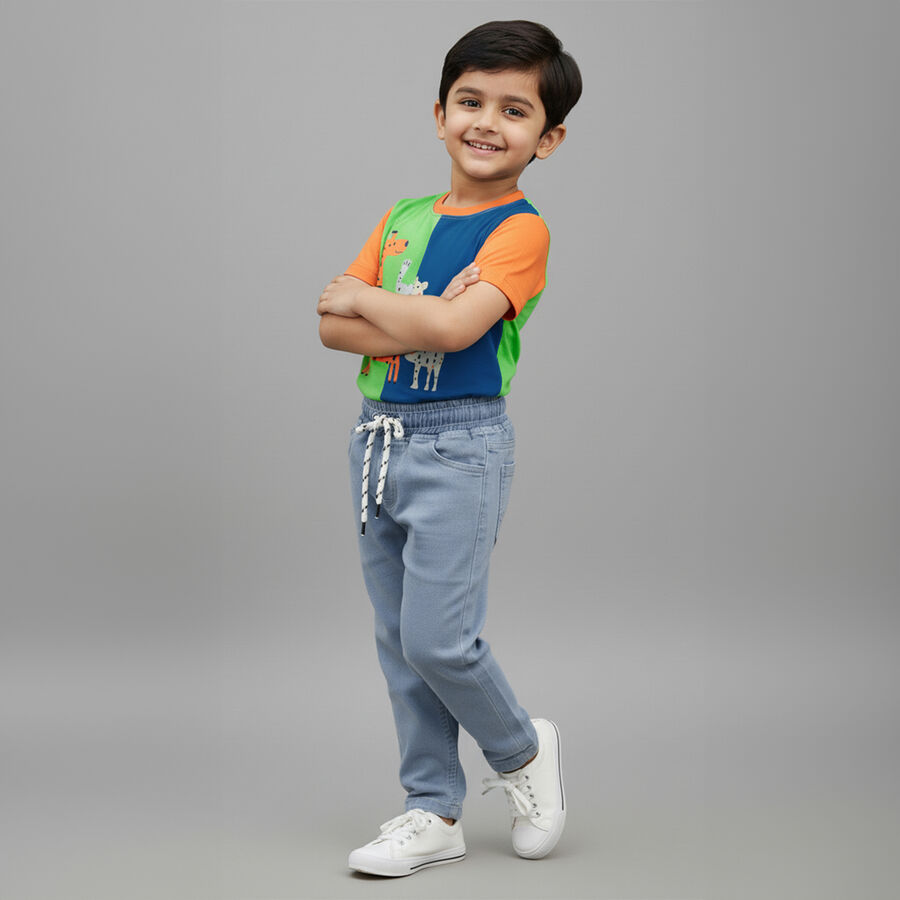 Boys' Jeans, हल्का नीला, large image number null