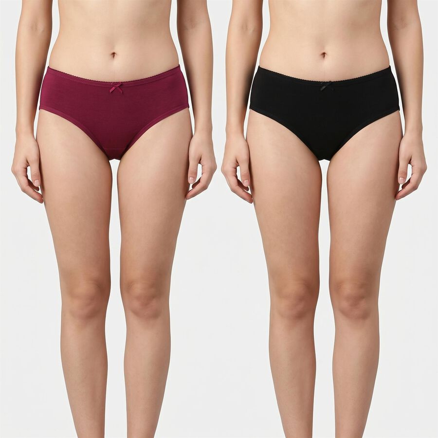 Women's Assorted Regular Fit Solid Panty, चुनिंदा, large