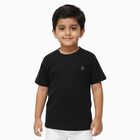 Boys' Half Sleeves T-Shirt, काला, small image number null
