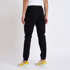 Men's Slim Fit Casual Trousers, Black, small image number null